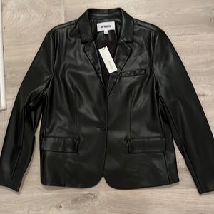 NWT BB Dakota Faux Leather Blazer